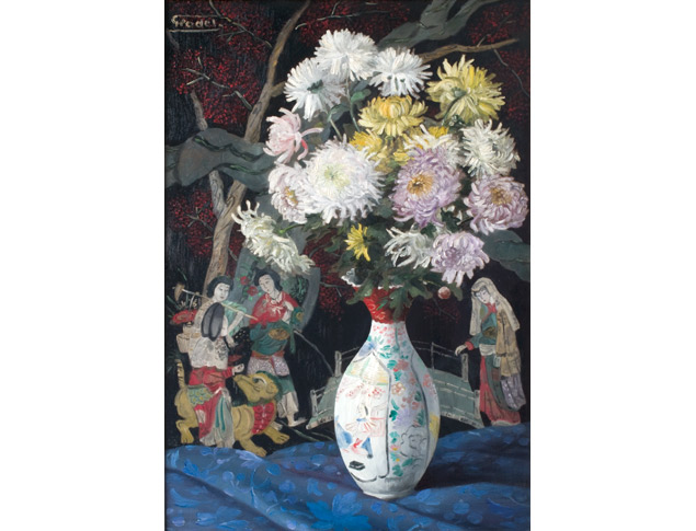 <p>Fleurs japonisantes</p>